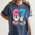 Baseball Ice Cream Drip 67 Hands Six Seven Boys Women's Comfort Colors T-Shirt Moss