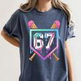 Baseball Ice Cream Drip 67 Player Dabbing Six Seven Boys Women's Comfort Colors T-Shirt Moss Baseball Ice Cream Drip 67 Player Dabbing Six Seven Boys Women's Comfort Colors T-Shirt Moss