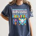 Baseball Ice Cream Drip Bonus Dad Of The Birthday Boy Women's Comfort Colors T-Shirt Moss Baseball Ice Cream Drip Bonus Dad Of The Birthday Boy Women's Comfort Colors T-Shirt Moss