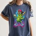 Baseball Ice Cream Drip Boys And Girls Batter Game Day Women's Comfort Colors T-Shirt Moss Baseball Ice Cream Drip Boys And Girls Batter Game Day Women's Comfort Colors T-Shirt Moss