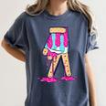 Baseball Ice Cream Drip Boys Glove Sprinkles Baseball Lover Women's Comfort Colors T-Shirt Moss