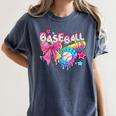 Baseball Ice Cream Drip Coquette Women Girls Mom Mama Women's Comfort Colors T-Shirt Moss Baseball Ice Cream Drip Coquette Women Girls Mom Mama Women's Comfort Colors T-Shirt Moss
