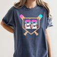 Baseball Ice Cream Drip Number 22 Player 22nd Birthday Women's Comfort Colors T-Shirt Moss Baseball Ice Cream Drip Number 22 Player 22nd Birthday Women's Comfort Colors T-Shirt Moss