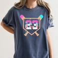 Baseball Ice Cream Drip Number 23 Player 23rd Birthday Women's Comfort Colors T-Shirt Moss Baseball Ice Cream Drip Number 23 Player 23rd Birthday Women's Comfort Colors T-Shirt Moss