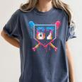 Baseball Ice Cream Drip Number 67 Player 67th Birthday 6 7 Women's Comfort Colors T-Shirt Moss Baseball Ice Cream Drip Number 67 Player 67th Birthday 6 7 Women's Comfort Colors T-Shirt Moss