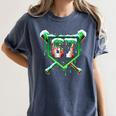 Baseball Ice Cream Drip Number 67 Six Seven Meme Christmas Women's Comfort Colors T-Shirt Moss Baseball Ice Cream Drip Number 67 Six Seven Meme Christmas Women's Comfort Colors T-Shirt Moss