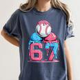 Baseball Ice Cream Drip Six Seven Gen Alpha Meme 67 Women's Comfort Colors T-Shirt Moss