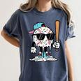 Baseball Ice Cream Drip Sports Boys Kids Youth Men Women's Comfort Colors T-Shirt Moss
