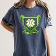Baseball Icecream St Patrick's Day Lucky Charm Shamrock Drip Women's Comfort Colors T-Shirt Moss Baseball Icecream St Patrick's Day Lucky Charm Shamrock Drip Women's Comfort Colors T-Shirt Moss