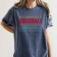Baseball Layered Text Team Player Coach Youth Women's Comfort Colors T-Shirt Moss