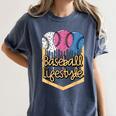 Baseball Lifestyle Ball Sprinkles Drip Boys Kids Men Teen Women's Comfort Colors T-Shirt Moss Baseball Lifestyle Ball Sprinkles Drip Boys Kids Men Teen Women's Comfort Colors T-Shirt Moss