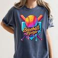 Baseball Lifestyle Drip Icecream Women's Comfort Colors T-Shirt Moss Baseball Lifestyle Drip Icecream Women's Comfort Colors T-Shirt Moss