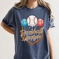 Baseball Lifestyle Baseball Lover Player Baseballer Women's Comfort Colors T-Shirt Moss