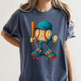 Baseball Lifestyle Youth Baseball Drip Icecream Women's Comfort Colors T-Shirt Moss Baseball Lifestyle Youth Baseball Drip Icecream Women's Comfort Colors T-Shirt Moss