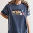 Baseball Mama Leopard Baseball Mom Mother's Day Women's Comfort Colors T-Shirt Moss
