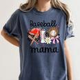 Baseball Mama Baseball Mom Cute T-Ball Mom Ballpark Mom Women's Comfort Colors T-Shirt Moss