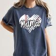 Baseball Mama Scribble Heart Baseball Mom Sports Team Tball Women's Comfort Colors T-Shirt Moss Baseball Mama Scribble Heart Baseball Mom Sports Team Tball Women's Comfort Colors T-Shirt Moss