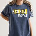 Baseball Mama Yellow Leopard Print Baseball Mom Gear Sports Women's Comfort Colors T-Shirt Moss Baseball Mama Yellow Leopard Print Baseball Mom Gear Sports Women's Comfort Colors T-Shirt Moss