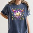 Baseball Mardi Gras Carnival Party Mask Ice Cream Drip Boys Women's Comfort Colors T-Shirt Moss Baseball Mardi Gras Carnival Party Mask Ice Cream Drip Boys Women's Comfort Colors T-Shirt Moss