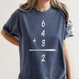 Baseball Math 6 4 3 2 Double Play Cute Softball Game Premium Tri-Blend Women's Comfort Colors T-Shirt Moss