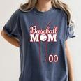 Baseball Mom 00 Number 0 Jersey Team Numbered Jersey Women's Comfort Colors T-Shirt Moss Baseball Mom 00 Number 0 Jersey Team Numbered Jersey Women's Comfort Colors T-Shirt Moss