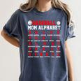 Baseball Mom Alphabet Parent Mama Player Game Sport Fan Women's Comfort Colors T-Shirt Moss Baseball Mom Alphabet Parent Mama Player Game Sport Fan Women's Comfort Colors T-Shirt Moss