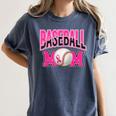BASEBALL MOM BREAST CANCER RIBBON PINK SPORTS MOM Women's Comfort Colors T-Shirt Moss BASEBALL MOM BREAST CANCER RIBBON PINK SPORTS MOM Women's Comfort Colors T-Shirt Moss