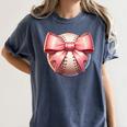 Baseball Mom Coquette Pink Bow Baseball Mom Women's Comfort Colors T-Shirt Moss Baseball Mom Coquette Pink Bow Baseball Mom Women's Comfort Colors T-Shirt Moss