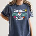 Baseball Mom Cute Retro Look Mothers Will Love Premium Women's Comfort Colors T-Shirt Moss