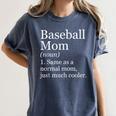 Baseball Mom Definition Sarcastic Sports Women's Comfort Colors T-Shirt Moss