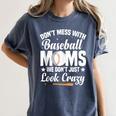 Baseball Mom We Don´t Just Look Crazy Baseball Player Women's Comfort Colors T-Shirt Moss Baseball Mom We Don´t Just Look Crazy Baseball Player Women's Comfort Colors T-Shirt Moss