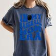 In My Baseball Mom Ear Blue Women's Comfort Colors T-Shirt Moss In My Baseball Mom Ear Blue Women's Comfort Colors T-Shirt Moss