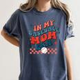 In My Baseball Mom Era Groovy Mom Baseball Mama Mother's Day Women's Comfort Colors T-Shirt Moss In My Baseball Mom Era Groovy Mom Baseball Mama Mother's Day Women's Comfort Colors T-Shirt Moss