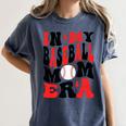 In My Baseball Mom Era Groovy Mom Women's Comfort Colors T-Shirt Moss