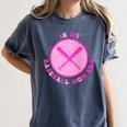 In My Baseball Mom Era Retro Game Day Mom Era 2 Sides Women's Comfort Colors T-Shirt Moss