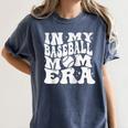 In My Baseball Mom Era Retro Groovy Baseball Raglan Baseball Tee Women's Comfort Colors T-Shirt Moss In My Baseball Mom Era Retro Groovy Baseball Raglan Baseball Tee Women's Comfort Colors T-Shirt Moss