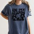 In My Baseball Mom Era Retro Groovy Sports Parent Women's Comfort Colors T-Shirt Moss