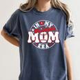 Baseball Mom Era For Women Player Mother Women's Comfort Colors T-Shirt Moss