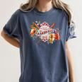 Baseball Mom With Garden Flowers Women's Comfort Colors T-Shirt Moss Baseball Mom With Garden Flowers Women's Comfort Colors T-Shirt Moss