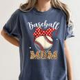 Baseball Mom Headband Leopard Baseball Ball Mother's Day Women's Comfort Colors T-Shirt Moss Baseball Mom Headband Leopard Baseball Ball Mother's Day Women's Comfort Colors T-Shirt Moss