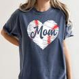 Baseball Mom Heart Mother's Day Mom Grandma Mama Boys Girls Women's Comfort Colors T-Shirt Moss Baseball Mom Heart Mother's Day Mom Grandma Mama Boys Girls Women's Comfort Colors T-Shirt Moss