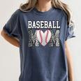 Baseball Mom Heart Sports Mom Women's Comfort Colors T-Shirt Moss Baseball Mom Heart Sports Mom Women's Comfort Colors T-Shirt Moss