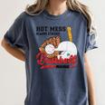 Baseball Mom Hot Mess Always Stressed Baseball Mama Women's Comfort Colors T-Shirt Moss Baseball Mom Hot Mess Always Stressed Baseball Mama Women's Comfort Colors T-Shirt Moss