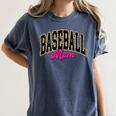 Baseball Mom Leopard Baseball Mama Life Girls Women Baller Premium Women's Comfort Colors T-Shirt Moss