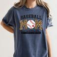 Baseball Mom Leopard Like a Normal But Louder And Prouder Women's Comfort Colors T-Shirt Moss Baseball Mom Leopard Like a Normal But Louder And Prouder Women's Comfort Colors T-Shirt Moss