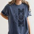 Baseball Mom Leopard Women's Comfort Colors T-Shirt Moss Baseball Mom Leopard Women's Comfort Colors T-Shirt Moss