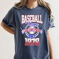 Baseball Mom Loud & Proud Since 1978 Women's Comfort Colors T-Shirt Moss Baseball Mom Loud & Proud Since 1978 Women's Comfort Colors T-Shirt Moss