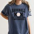 Baseball Mom Loud Proud Mom Like A Normal Mama Mothers Women's Comfort Colors T-Shirt Moss