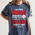 Baseball Mom Mama Baseball Lover Sport Mother's Day Women's Comfort Colors T-Shirt Moss