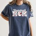 Baseball Mom Mama Mother's Day Player Women's Comfort Colors T-Shirt Moss Baseball Mom Mama Mother's Day Player Women's Comfort Colors T-Shirt Moss